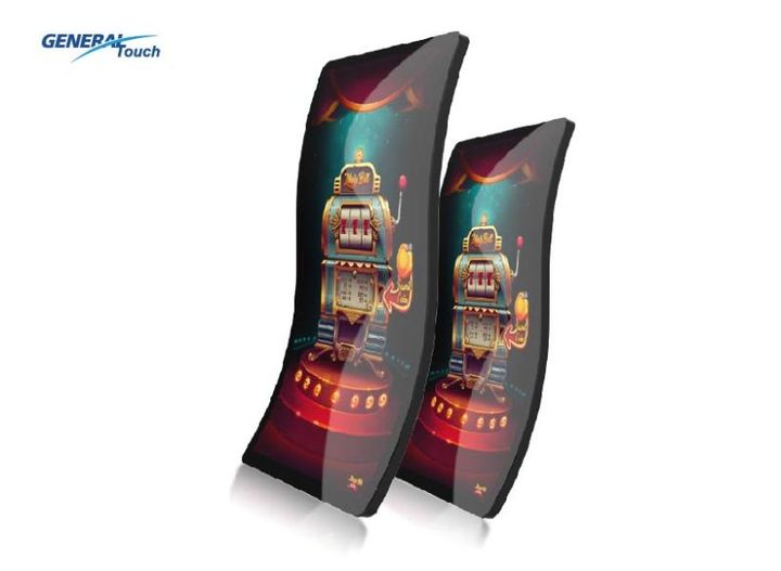 GT’s s-type touchmonitors Size 49-55 inch optional, larger curved screen, larger viewing