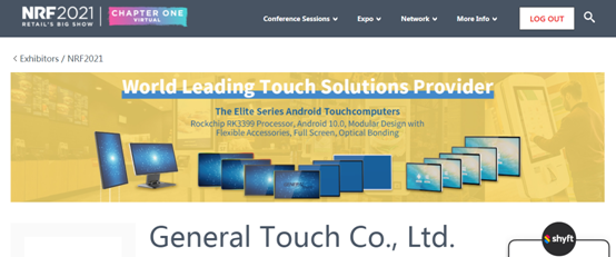 Connect with General Touch at NRF 2021 Big show- Chapter One virtually